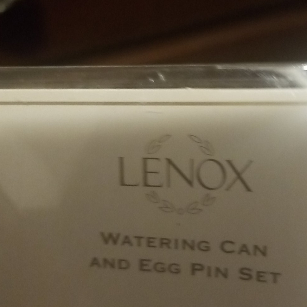 Lennox watering can tin brooch set PM 870